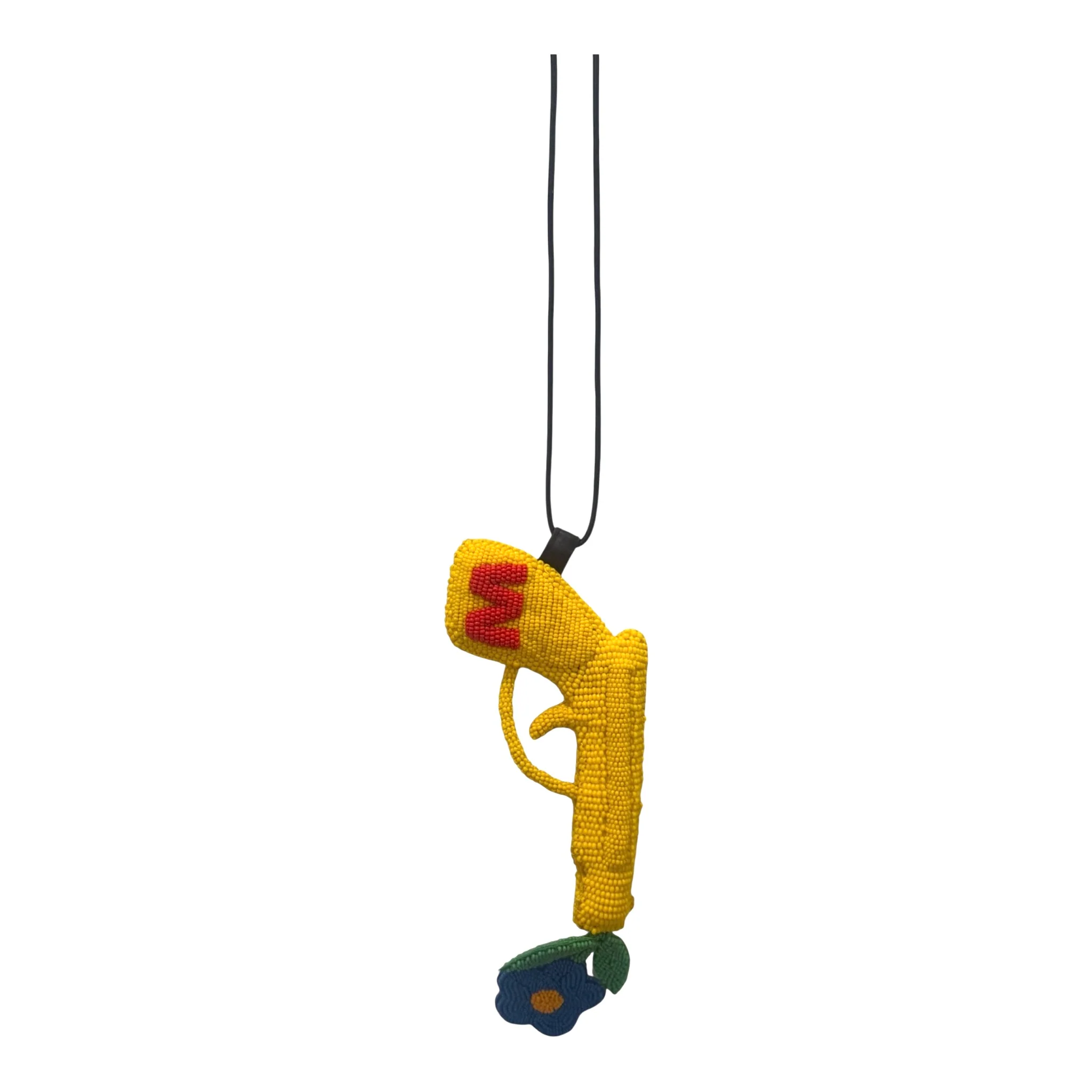 Walter Van Beirendonck peace Gun Necklace - Yellow - Image 2