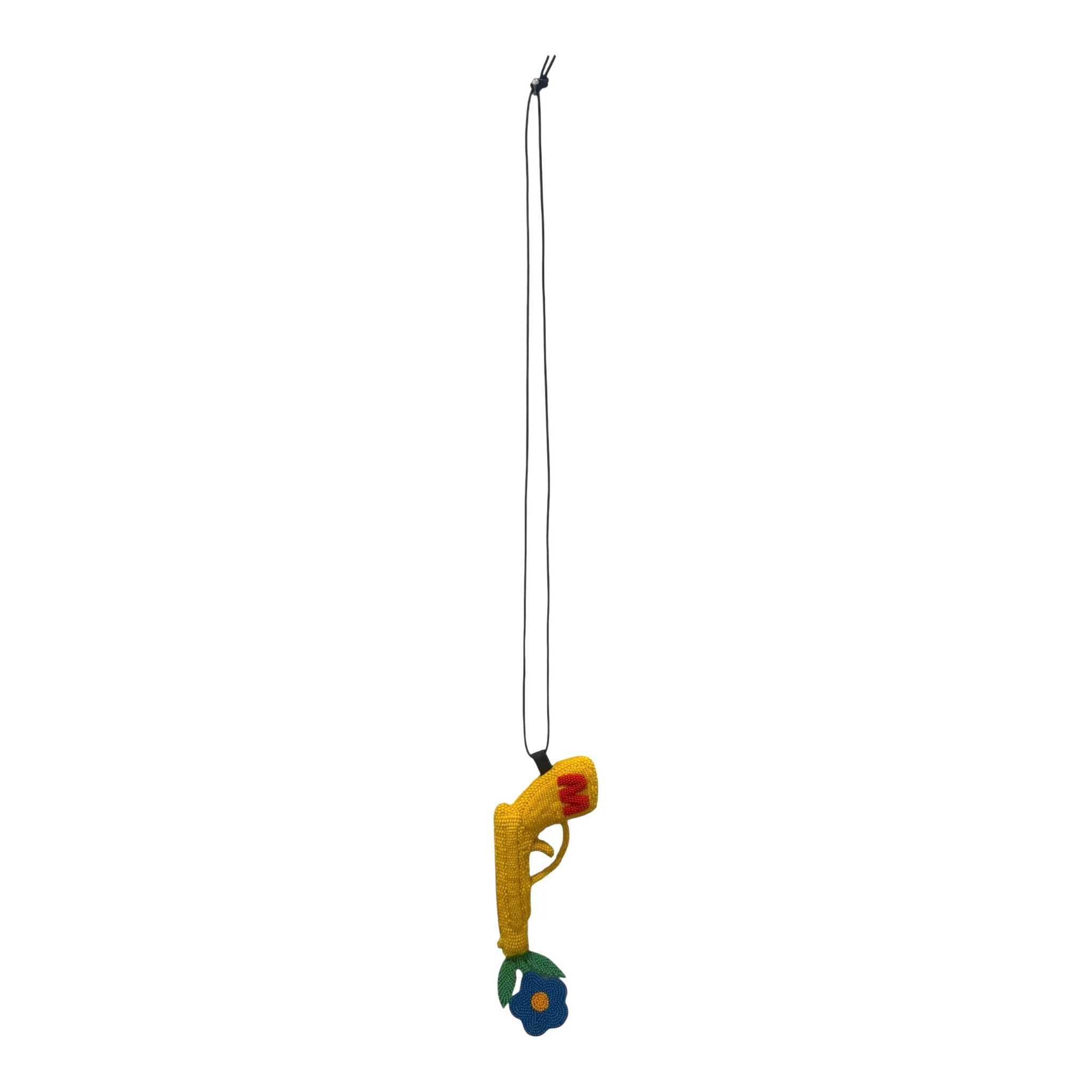 Walter Van Beirendonck peace Gun Necklace - Yellow - Image 3