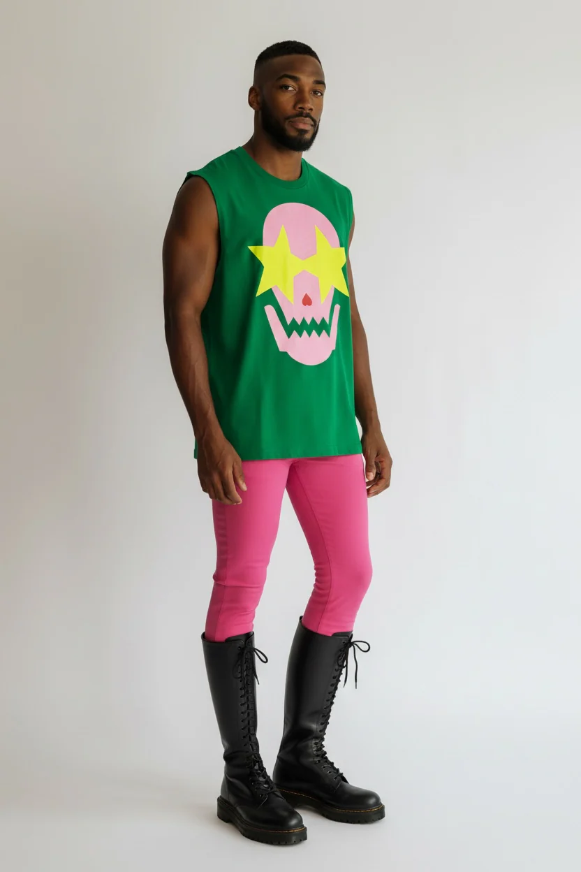 WALTER VAN BEIRENDONCK Starry Eyes Muscle Tank - Image 3