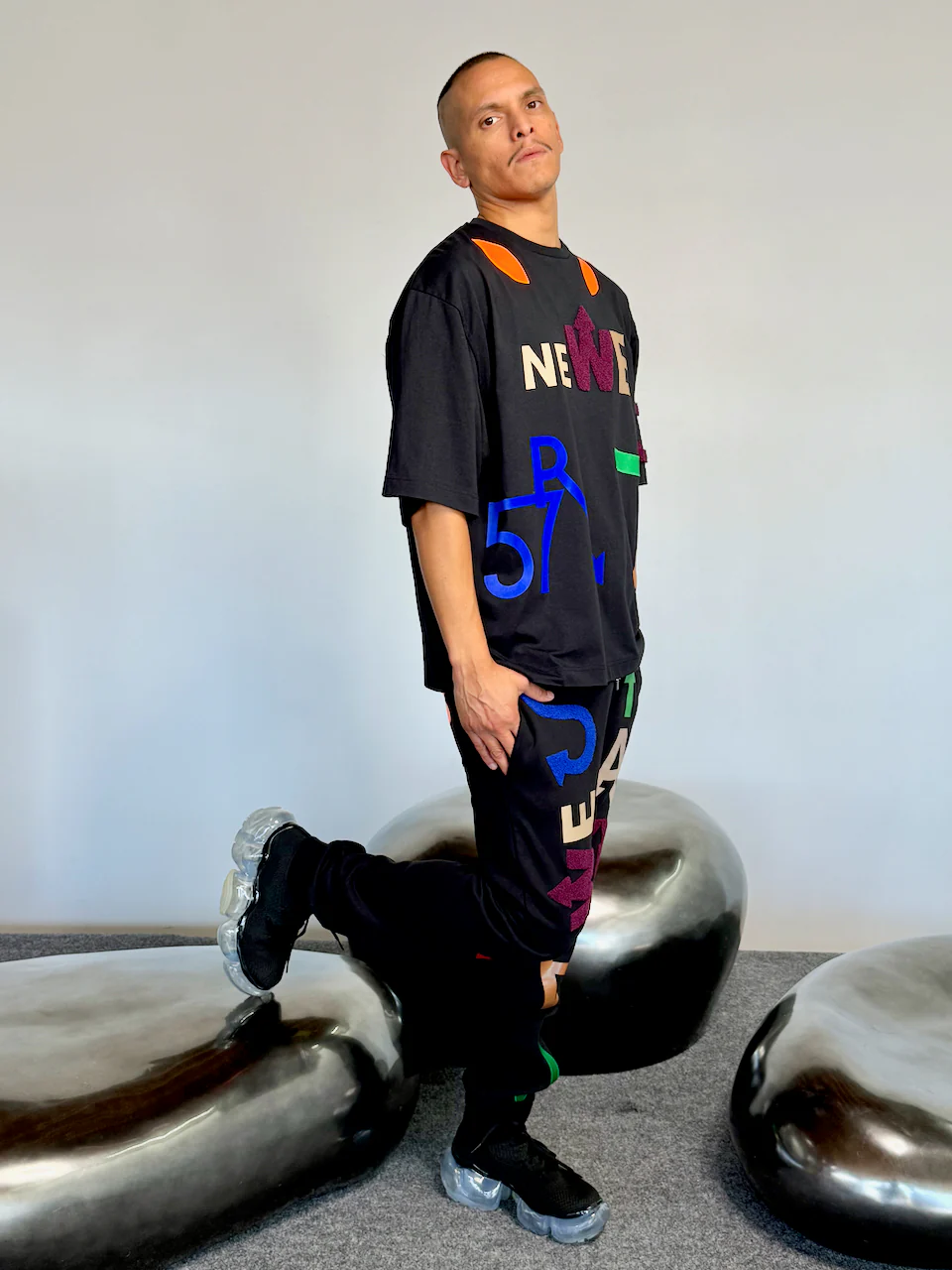 Walter Van Beirendonck WE ARE TEE OVERSIZED BLACK - Image 11