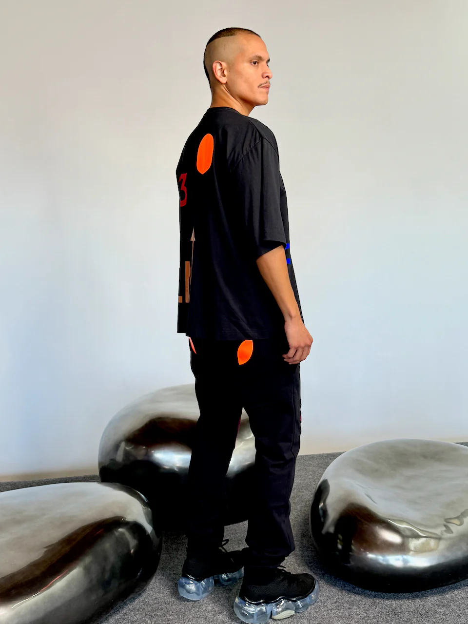 Walter Van Beirendonck WE ARE TEE OVERSIZED BLACK - Image 14