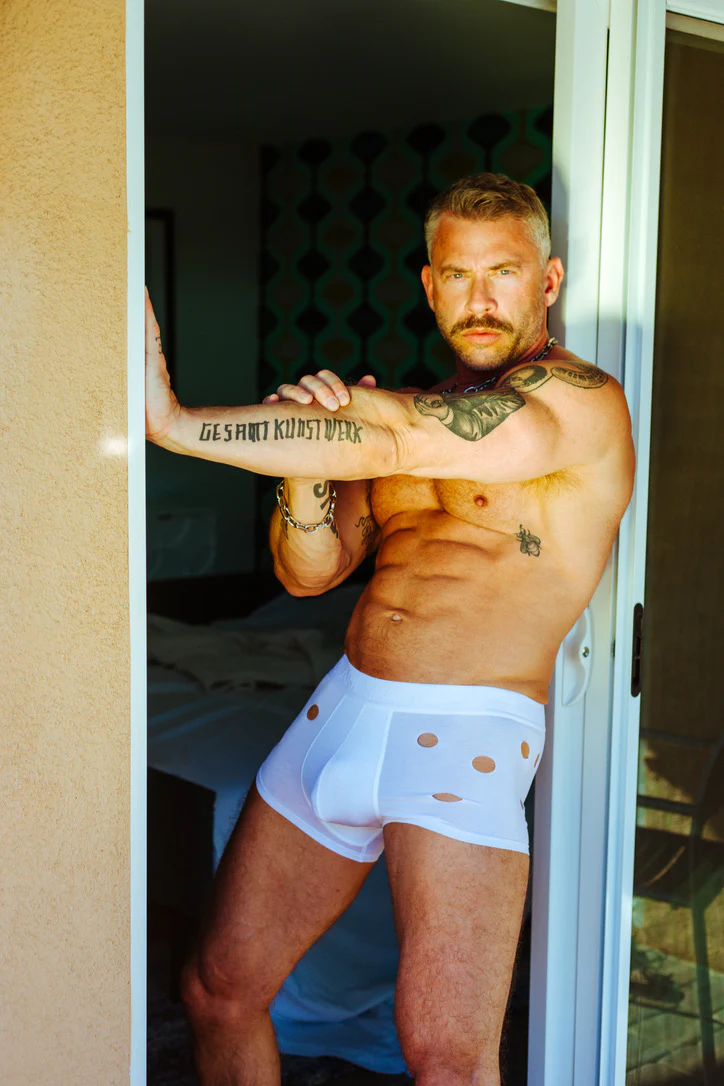 WE ARE SPASTOR WHITE BOXER BRIEF W/ HOLES - Image 19
