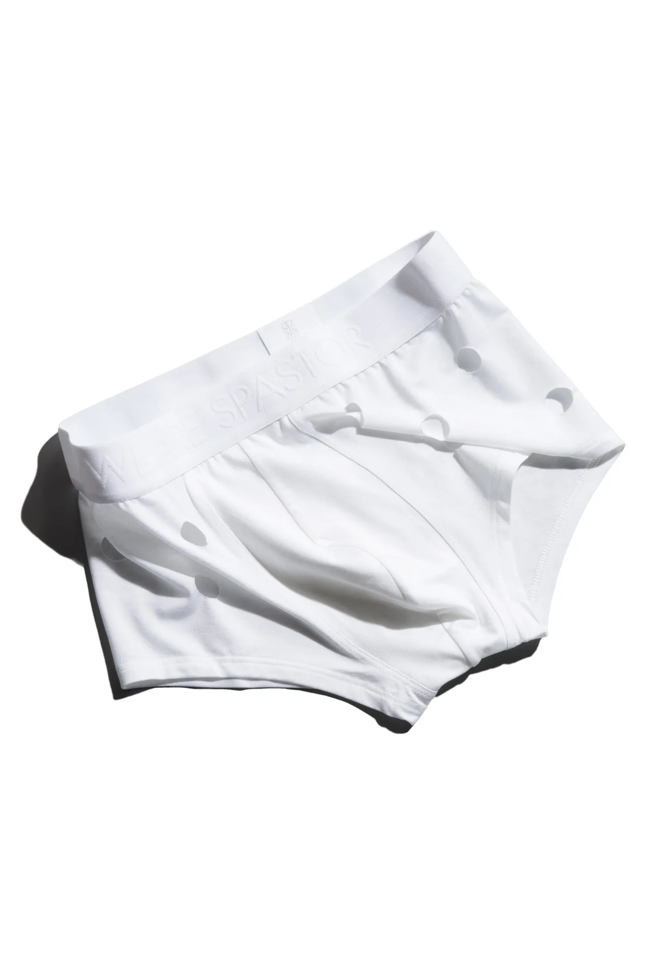 WE ARE SPASTOR WHITE BOXER BRIEF W/ HOLES - Image 3
