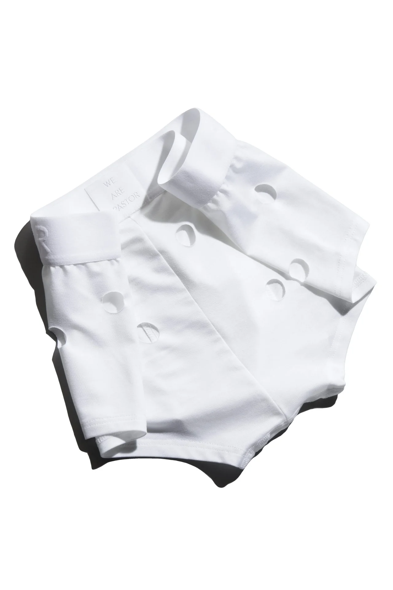 WE ARE SPASTOR WHITE BOXER BRIEF W/ HOLES - Image 4