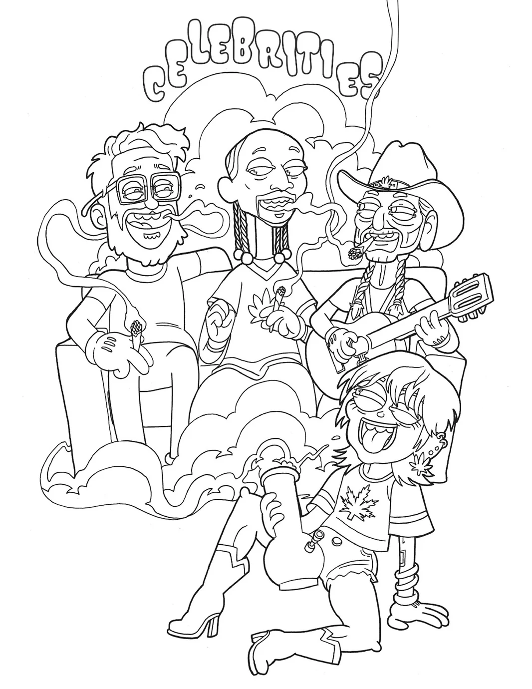 Who Smokes Weed? Coloring Book - Image 2