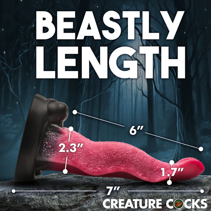 Creature Cocks Wolf's Lick Wolf Maw Silicone Dildo - Image 5