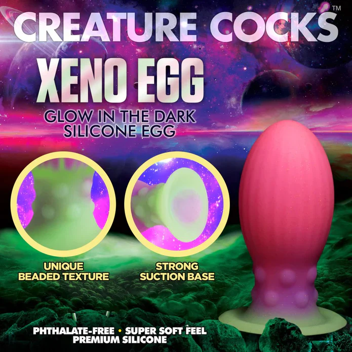 Creature Cock Xeno Egg Glow In The Dark Silicone Egg - Image 3