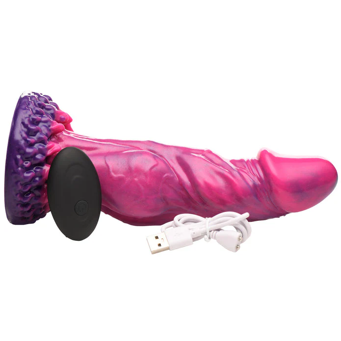 Xenox Vibrating Silicone Dildo with Remote by creature cocks - Image 3