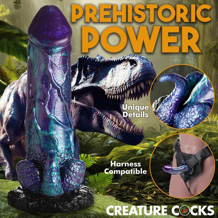 XL Dino Dick Dinosaur Silicone Dildo - Image 7