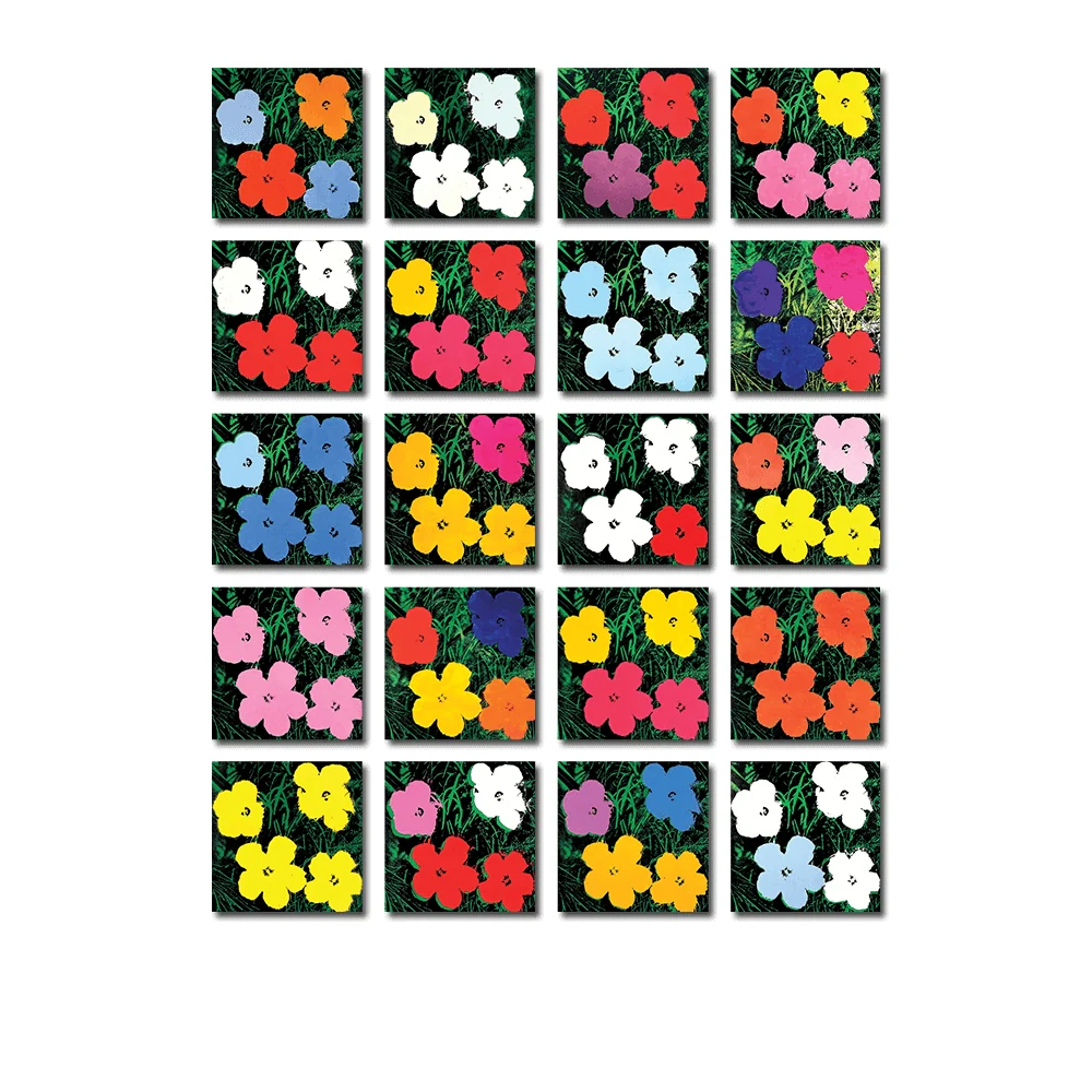 Xl Flowers By Andy Warhol - Sheet of 20 Kiss-Cut Stickers - Image 2