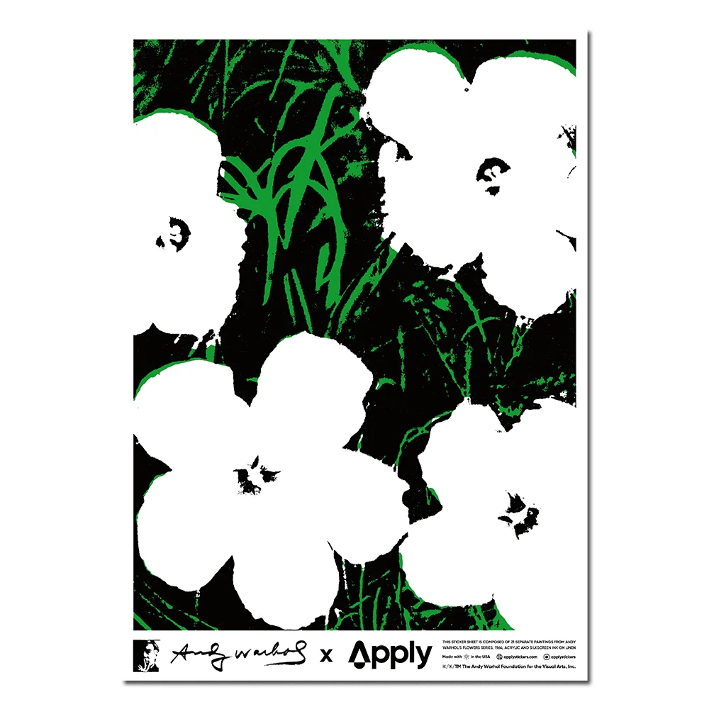 Xl Flowers By Andy Warhol - Sheet of 20 Kiss-Cut Stickers - Image 3