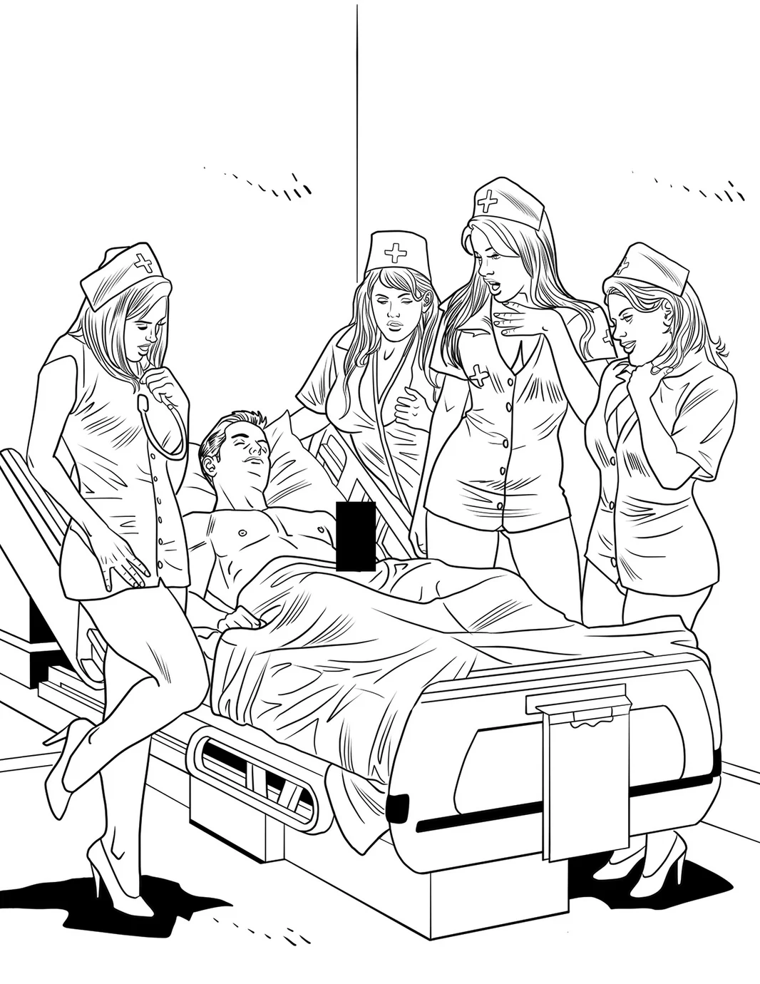 Xxx Nurses Coloring Book - Image 2