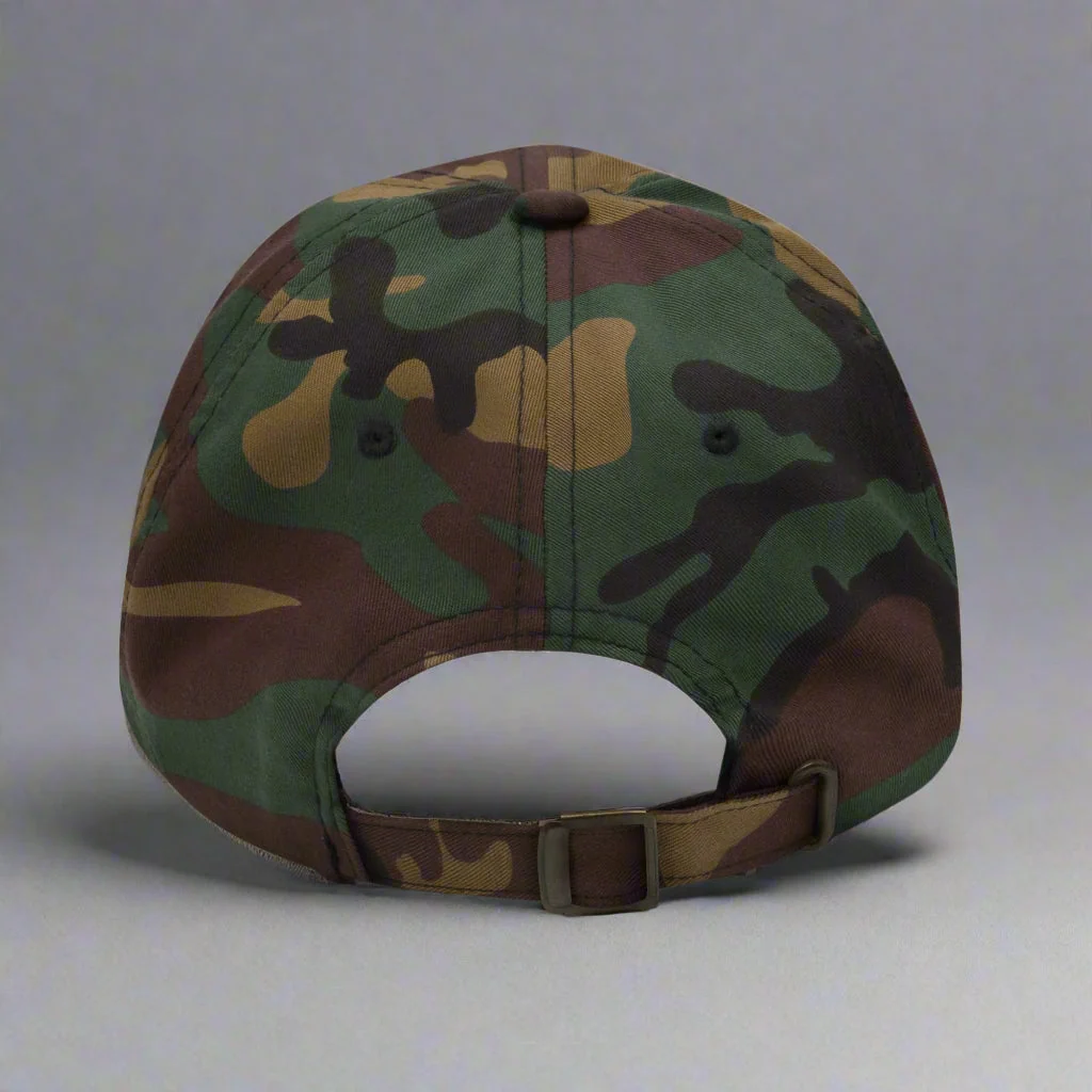 Yes Homo Dad Hat in Green Camo - Image 2