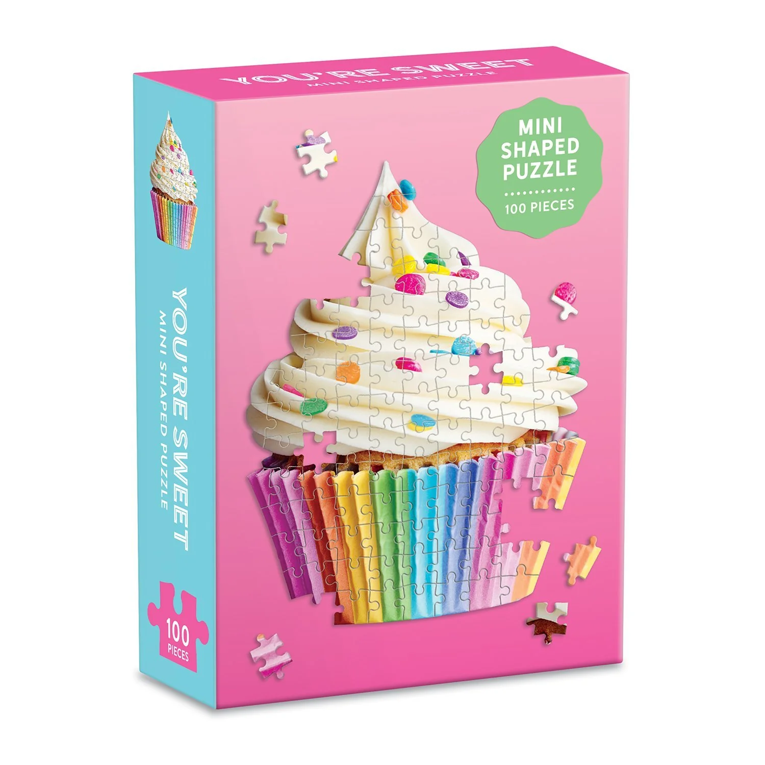 YOU'RE SWEET CUPCAKE 100 PIECE MINI SHAPED JIGSAW PUZZLE - Image 3