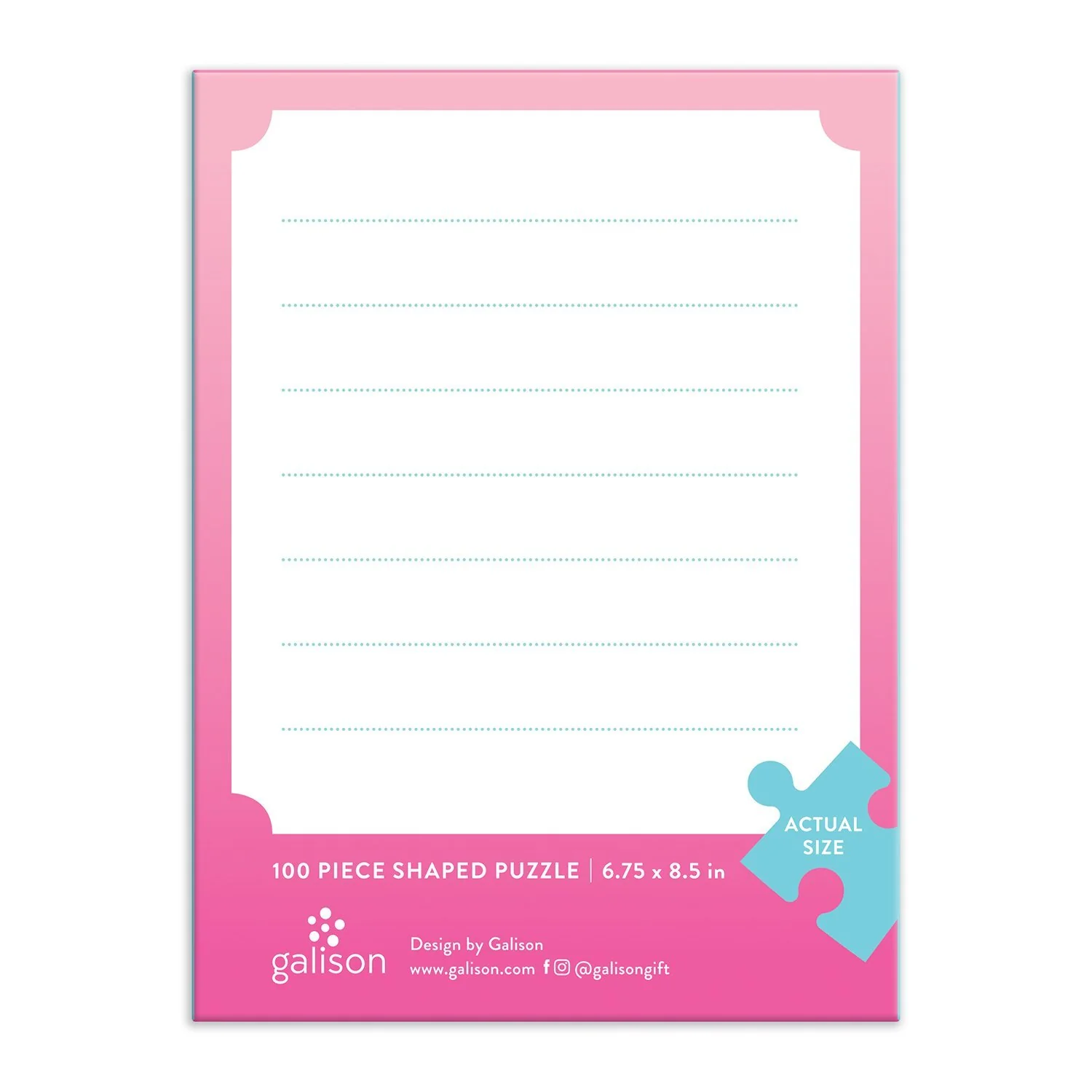 YOU'RE SWEET CUPCAKE 100 PIECE MINI SHAPED JIGSAW PUZZLE - Image 5