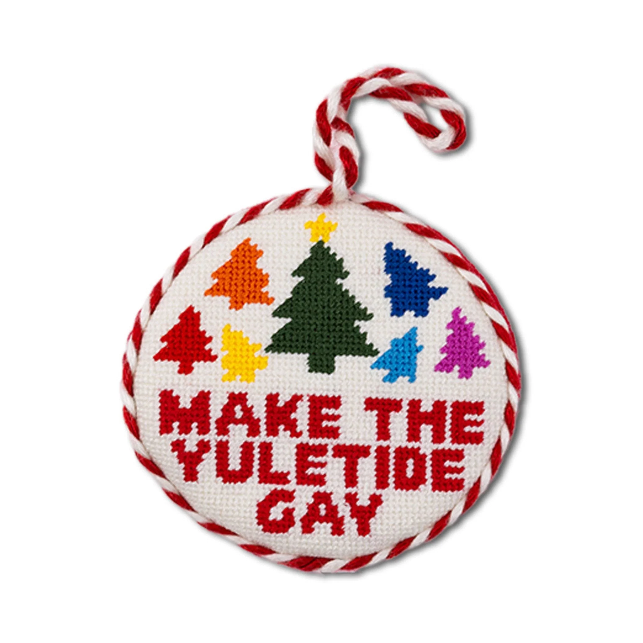 Yuletide Gay Needlepoint Ornament - Image 2