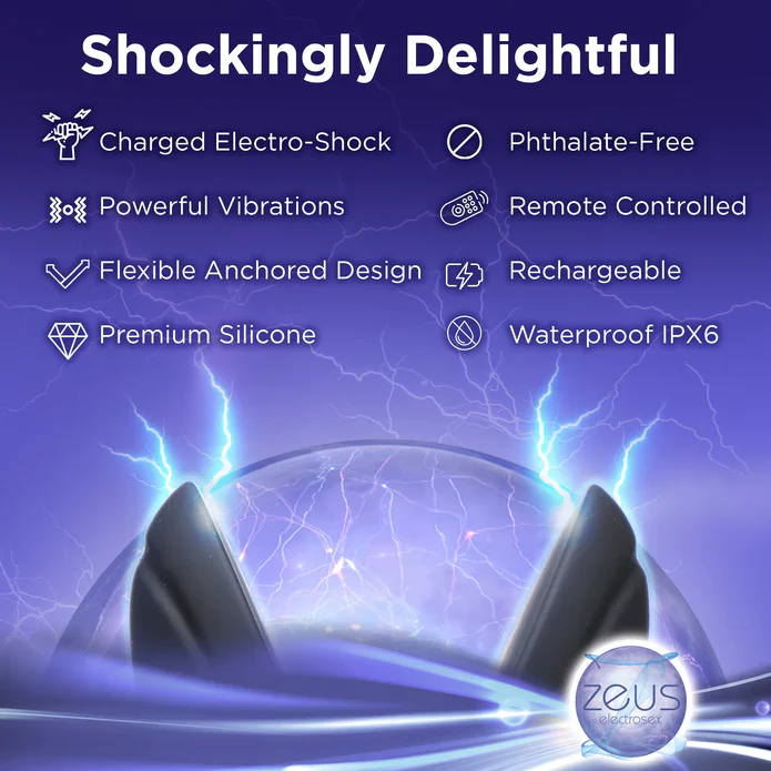 Zeus 64X Electro-Spread Vibrating And E-Stim Silicone Plug - Image 2